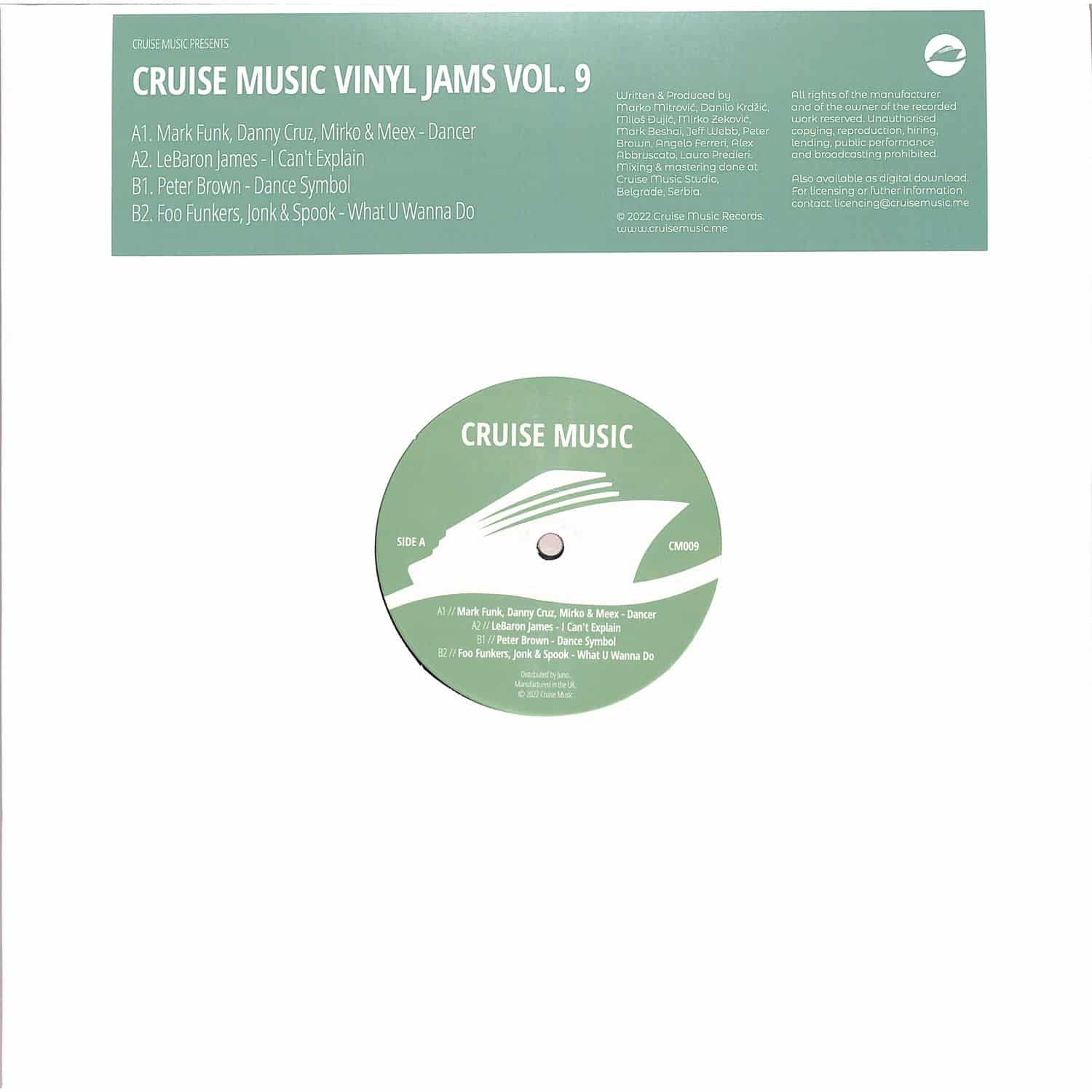 Various Artists - CRUISE MUSIC VINYL JAMS VOL 9