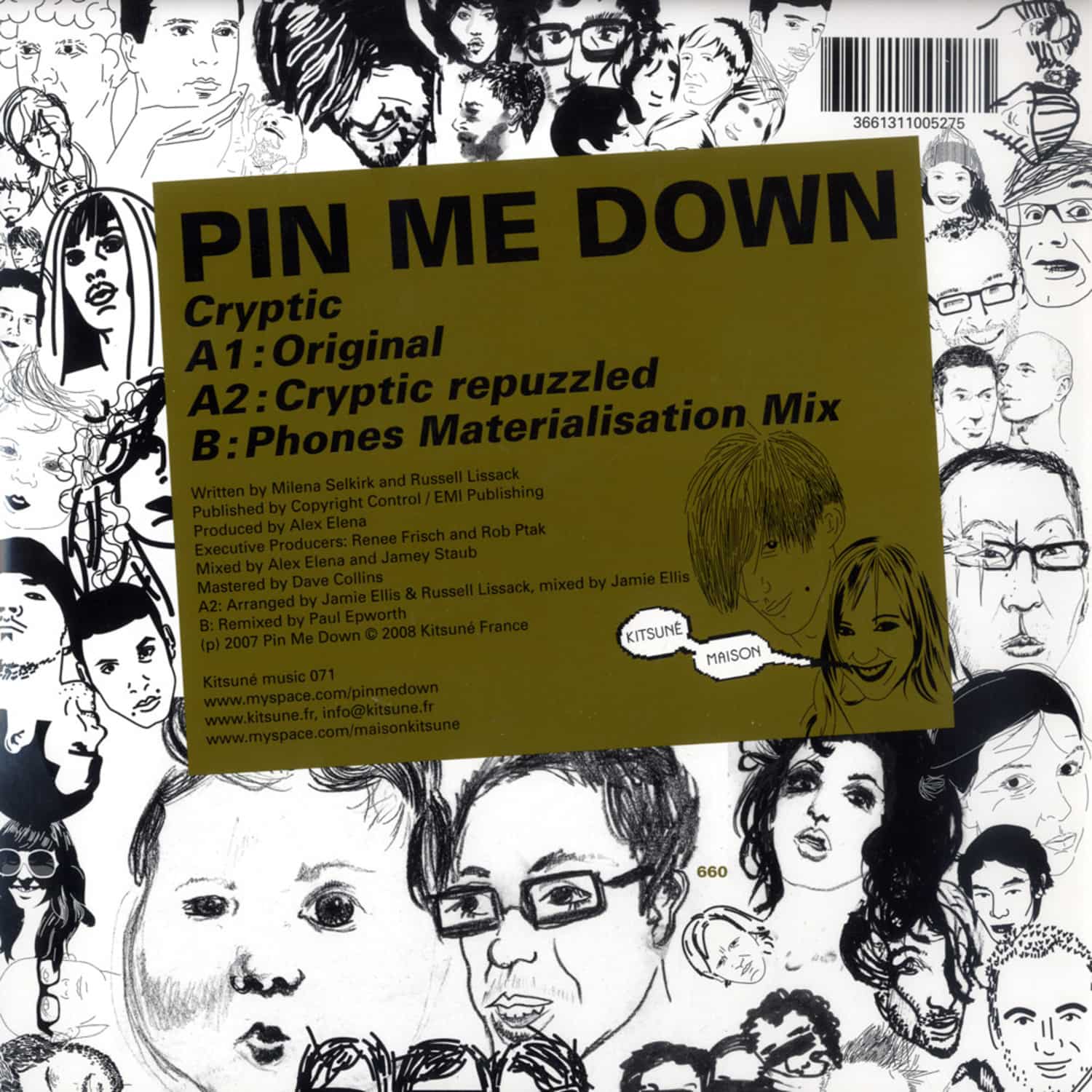 Pin Me Down - CRYPTIC