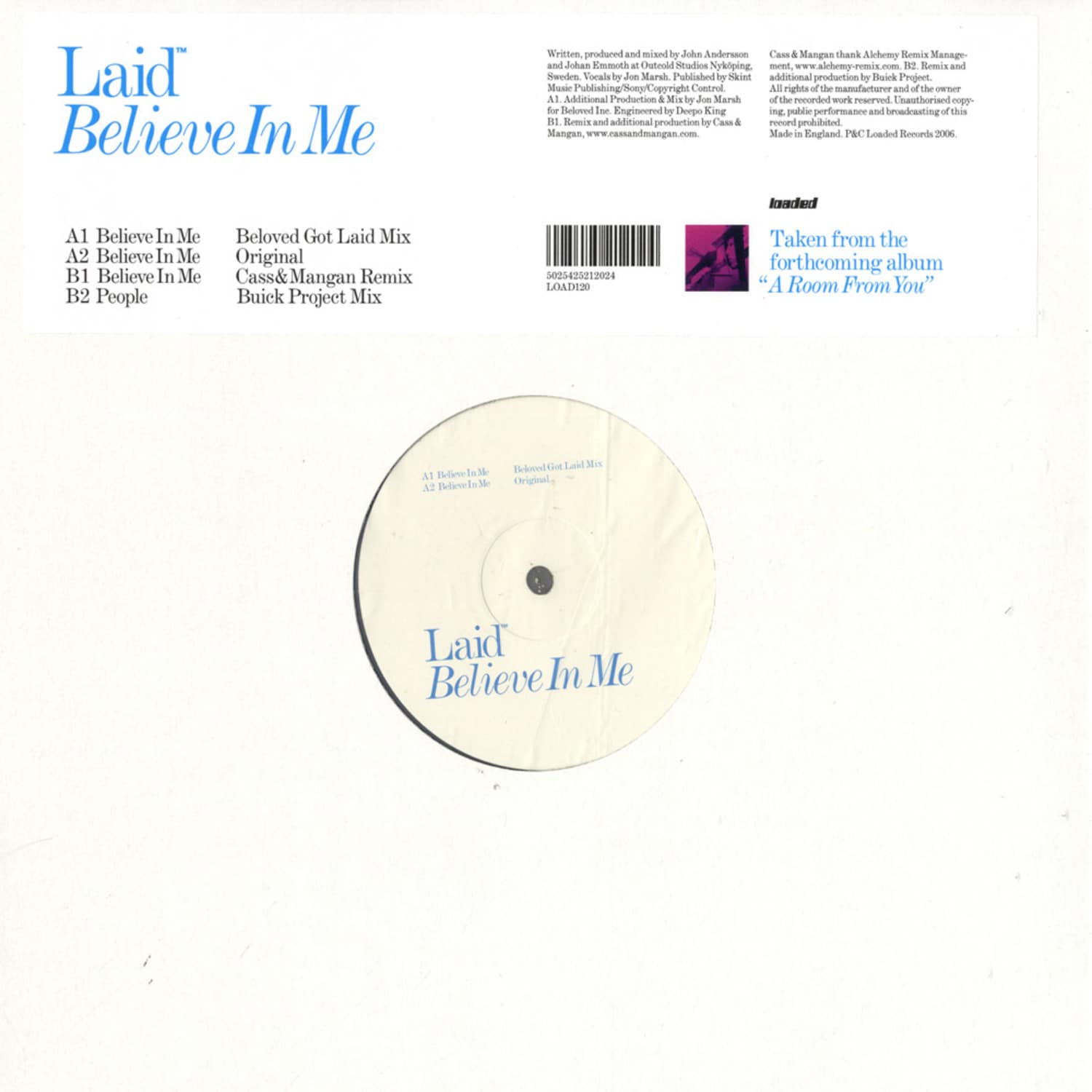 Laid feat. Jon Marsh - BELIEVE IN ME