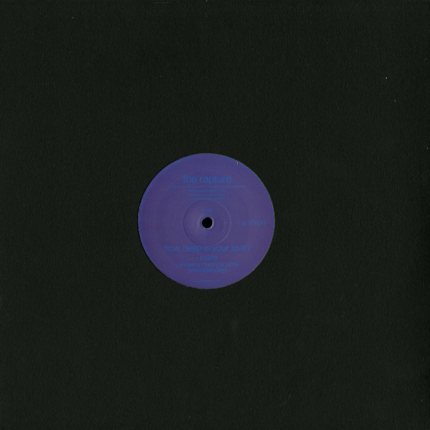 The Rapture - HOW DEEP IS YOUR LOVE? W/ EMPEROR MACHINE REMIX