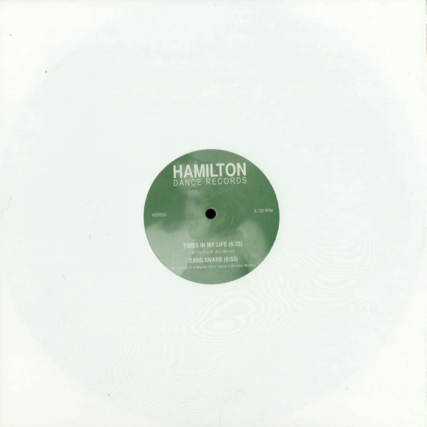 Hamilton Dance Records - HAMILTON DANCE RECORDS 003