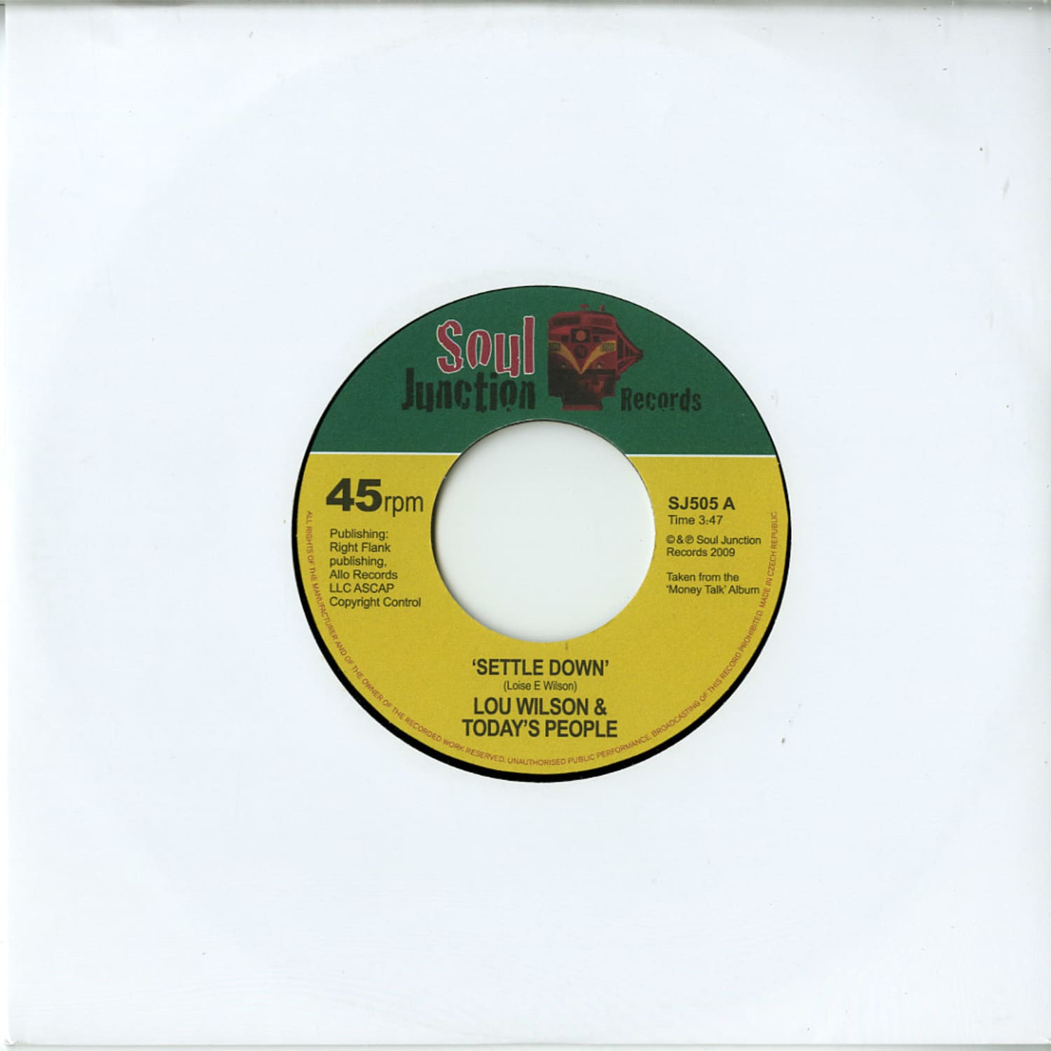Lou Wilson & Todays People - SETTLE DOWN / AROUND THE CORNER FROM LOVE 