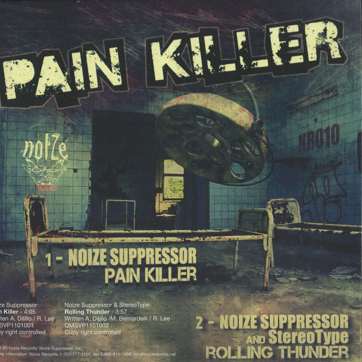 Noize Suppressor & Mad Dog - BASSDRUM BITCH / PAIN KILLER