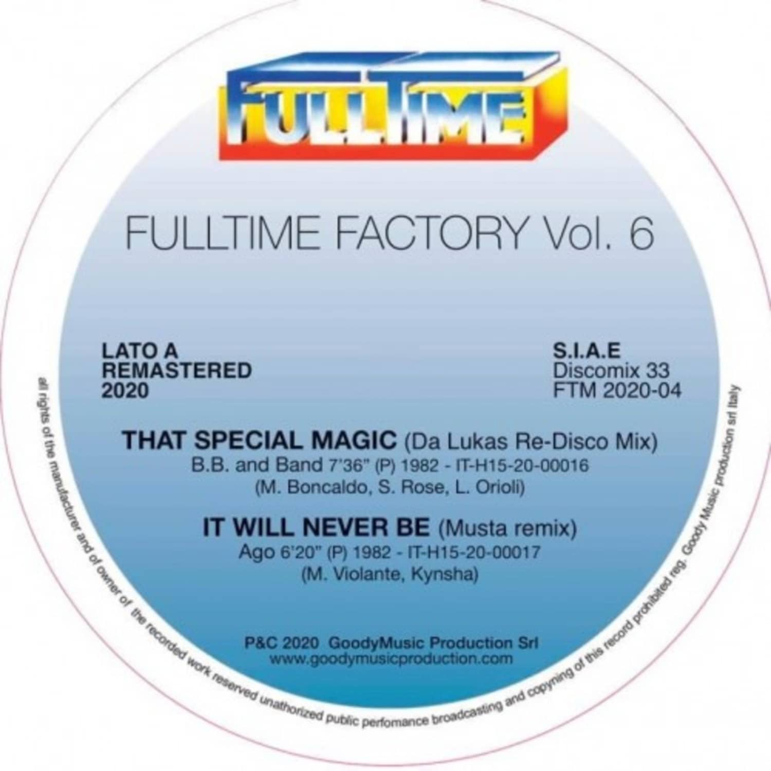 B.B. And Band / Ago / Selection / Patty Johnson - FULLTIME FACTORY VOLUME 6