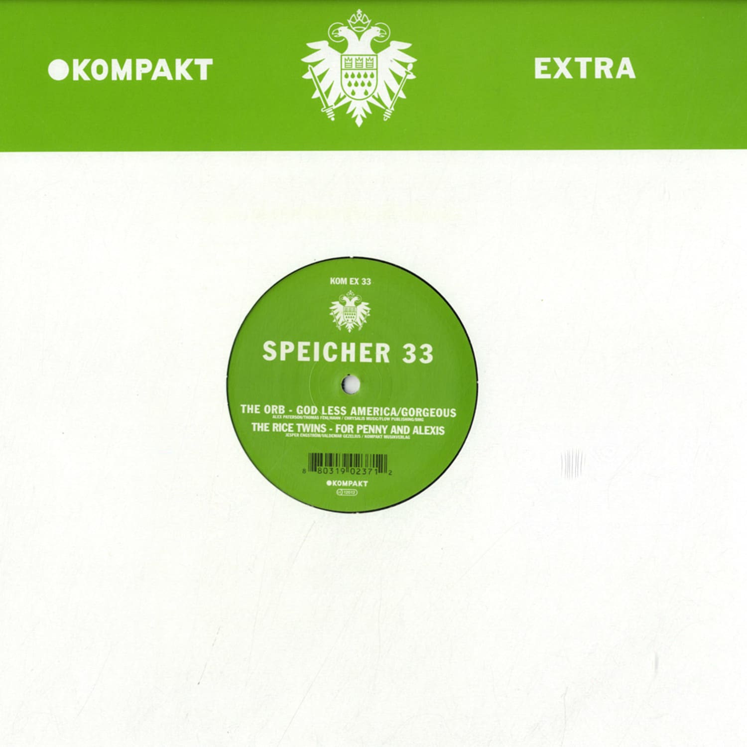 The Orb / The Rice Twins - SPEICHER 33