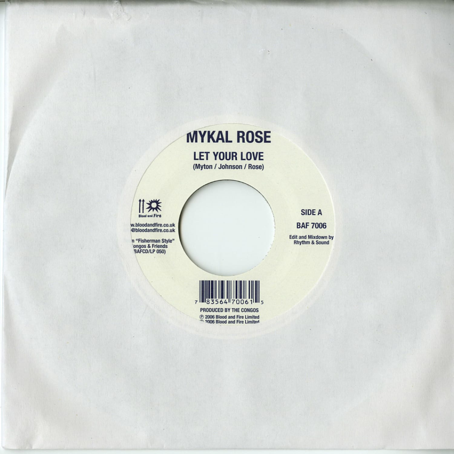 Mykal Rose / Early One - LET YOUR LOVE / JIG JIG JIG 