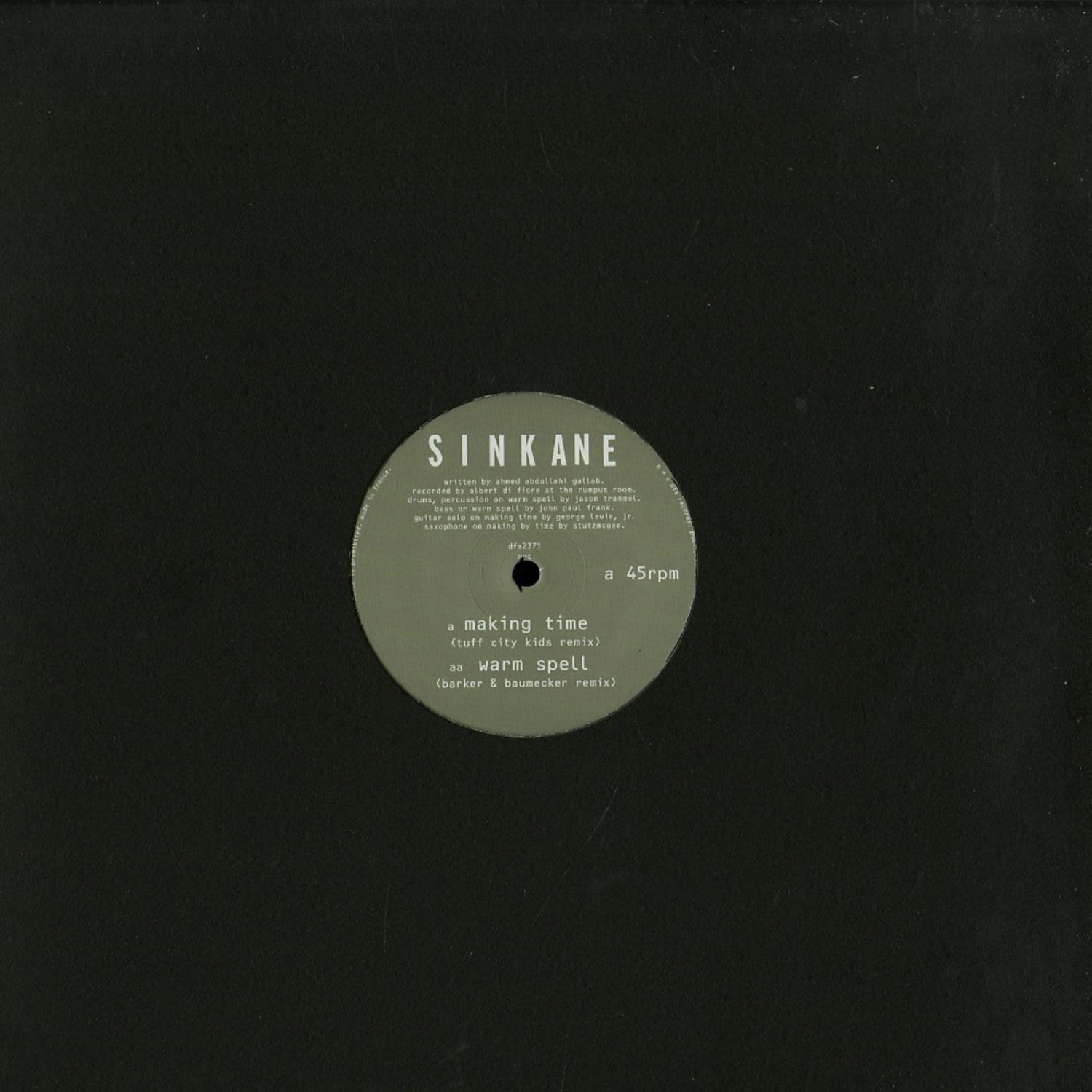 Sinkane - MAKING TIME / WARM SPELL