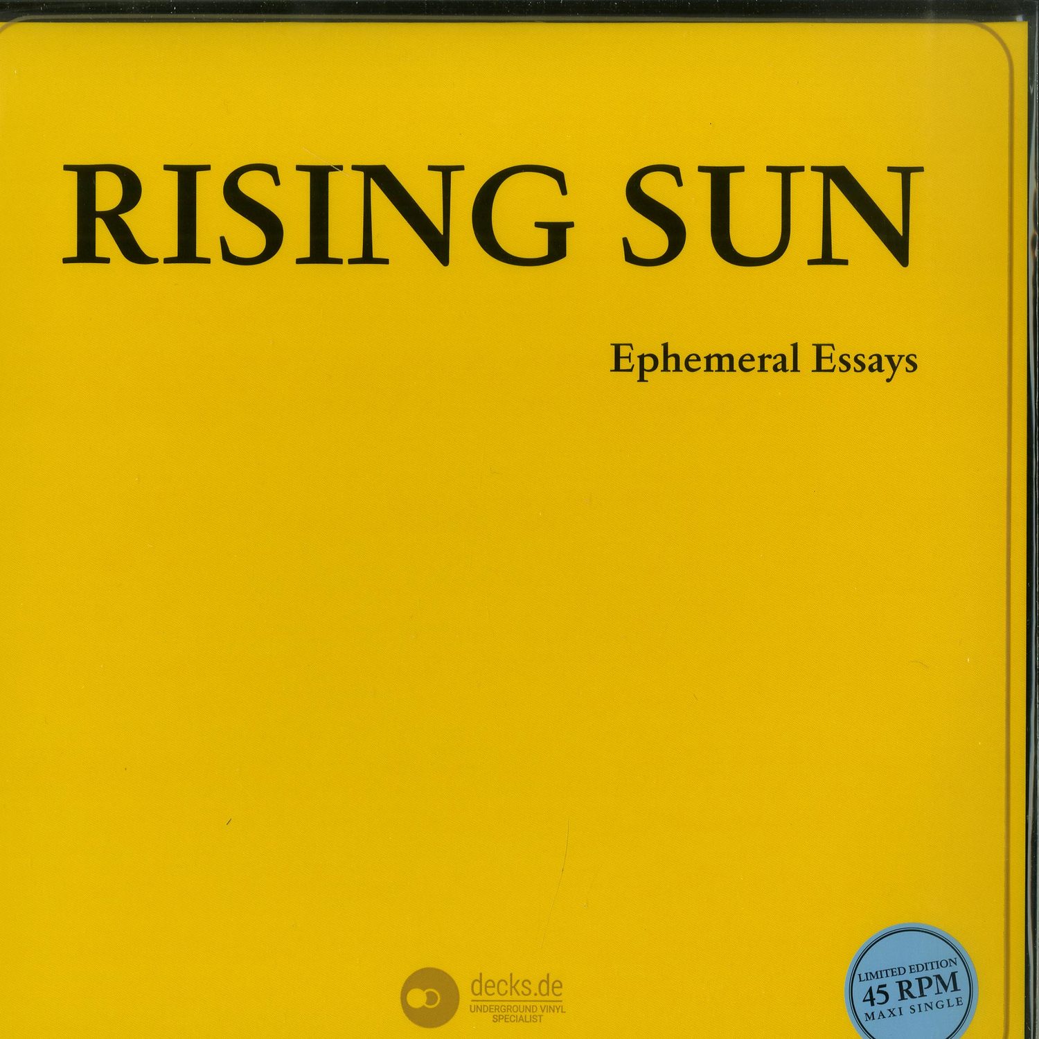 Rising Sun - EPHEMERAL ESSAYS 