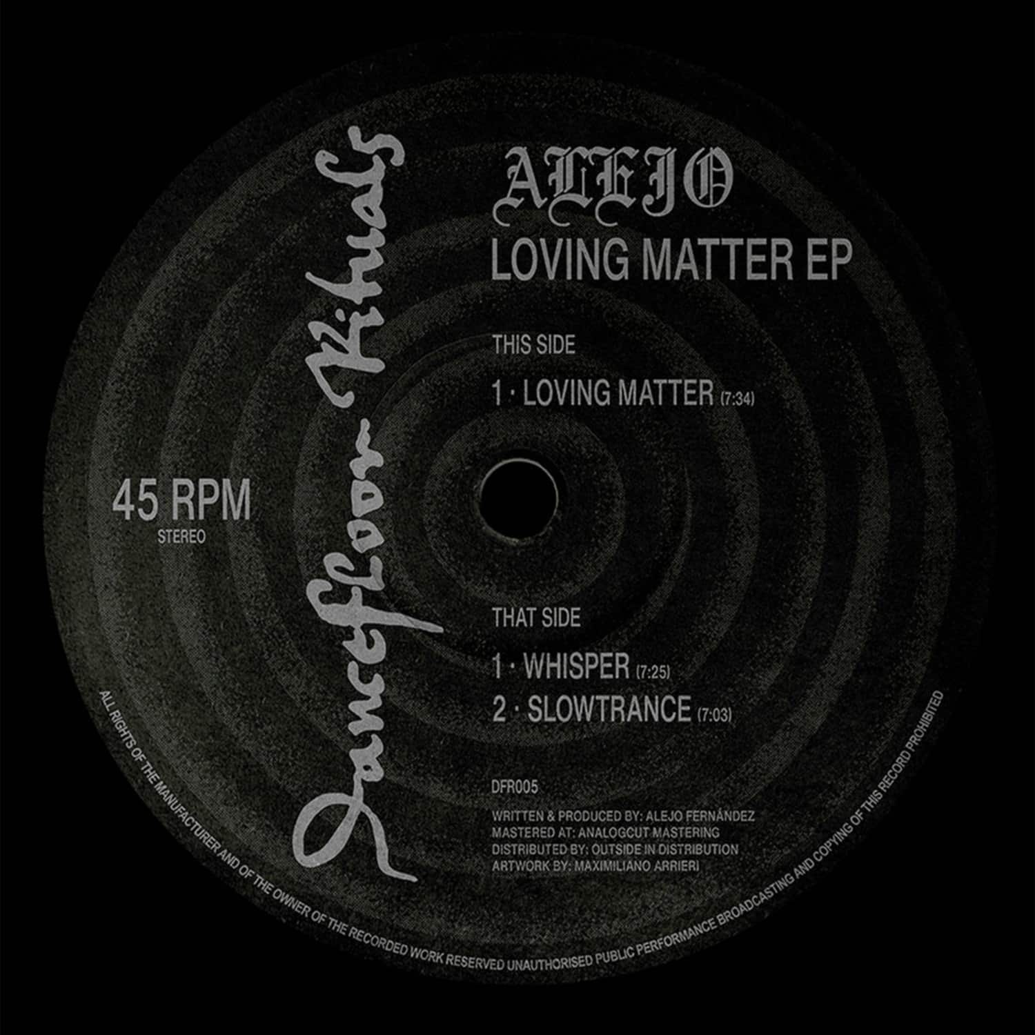 Alejo - LOVING MATTER EP
