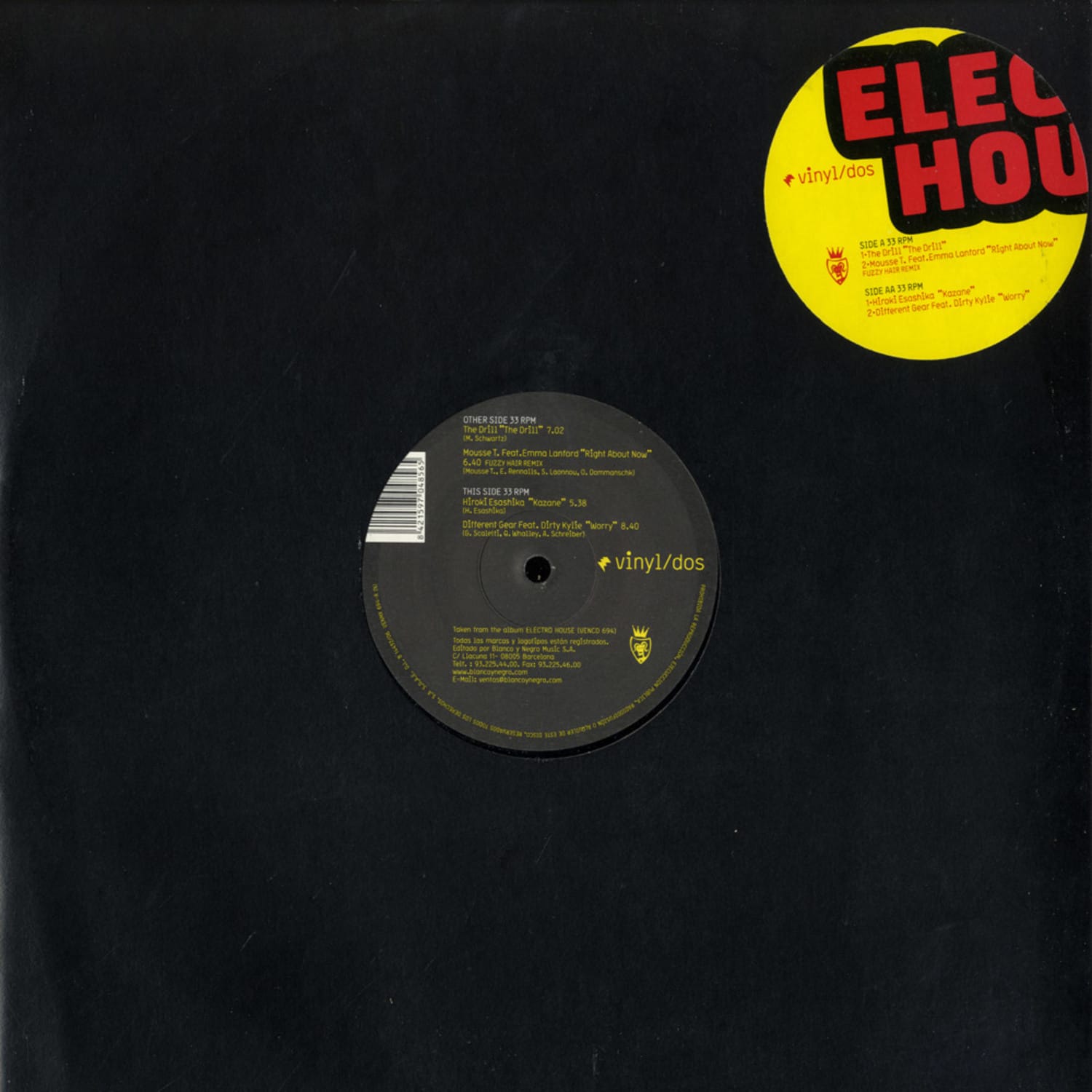 The Drill / Mousse T. / Hiroki Esashika / Different Gear - ELECTRO-HOUSE EP 2