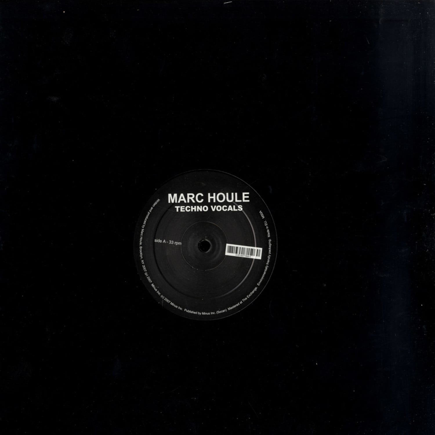 Marc Houle - TECHNO VOCALS