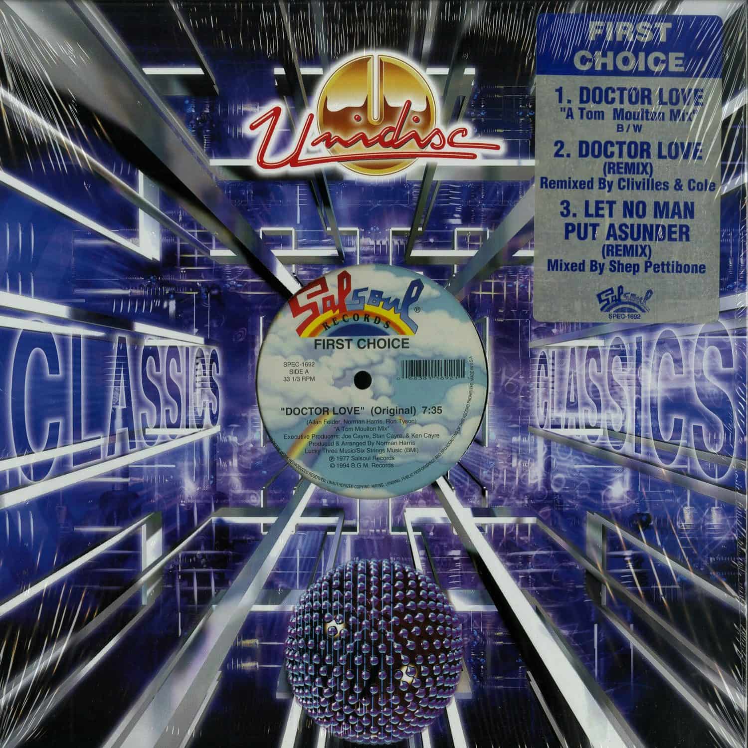 First Choice - DOCTOR LOVE / LET NO MAN PUT ASUNDER