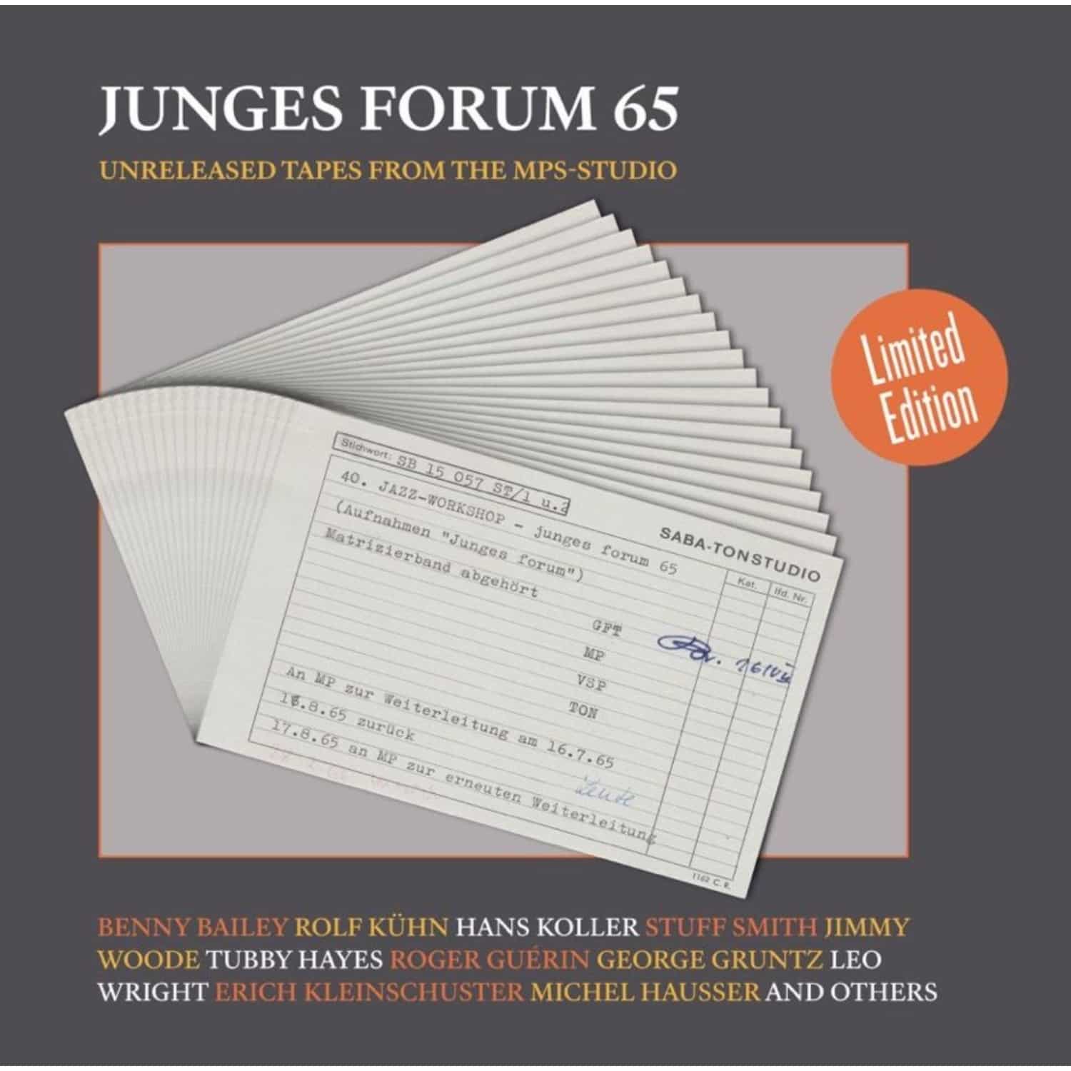 Rolf Kühn, Hans Koller, Leo Wright & More - JUNGES FORUM 65 - UNRELEASED TRACKS FROM THE MPS-STUDIO