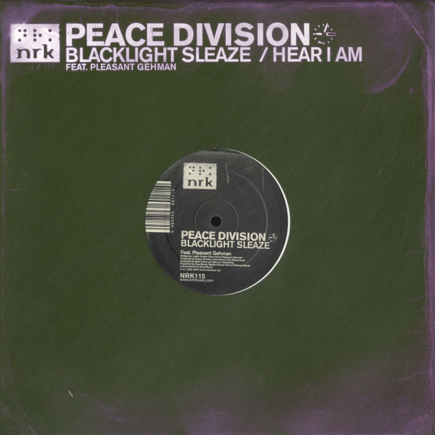 Peace Division - HEAR I AM / BLACKLIGHT SLEAZE