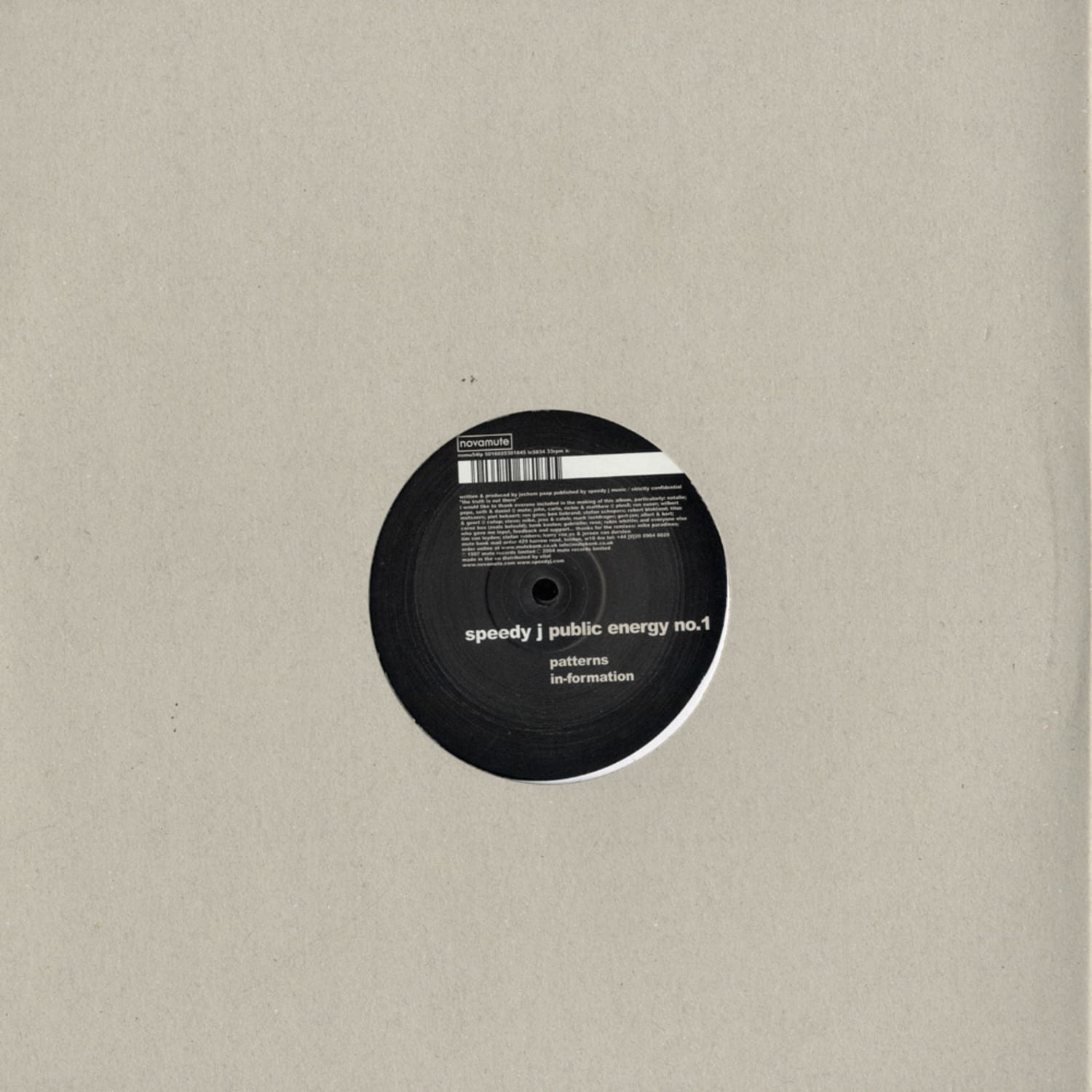 Speedy J - PUBLIC ENERGY NO 1 