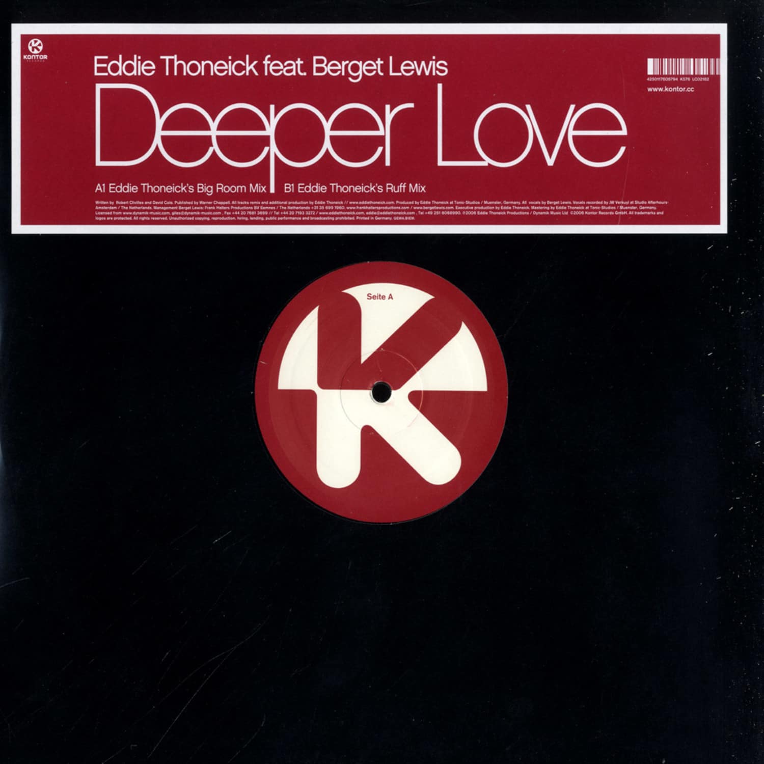 Eddie Thoneick feat Berget Lewis - DEEPER LOVE