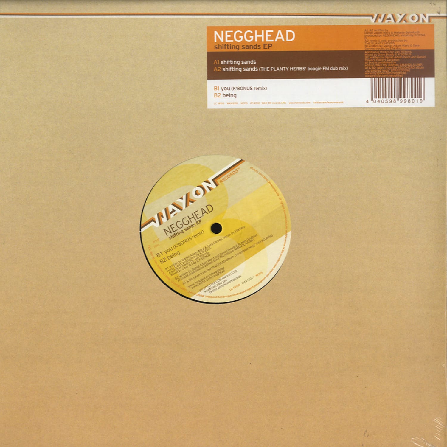Negghead - SHIFTING SANDS EP