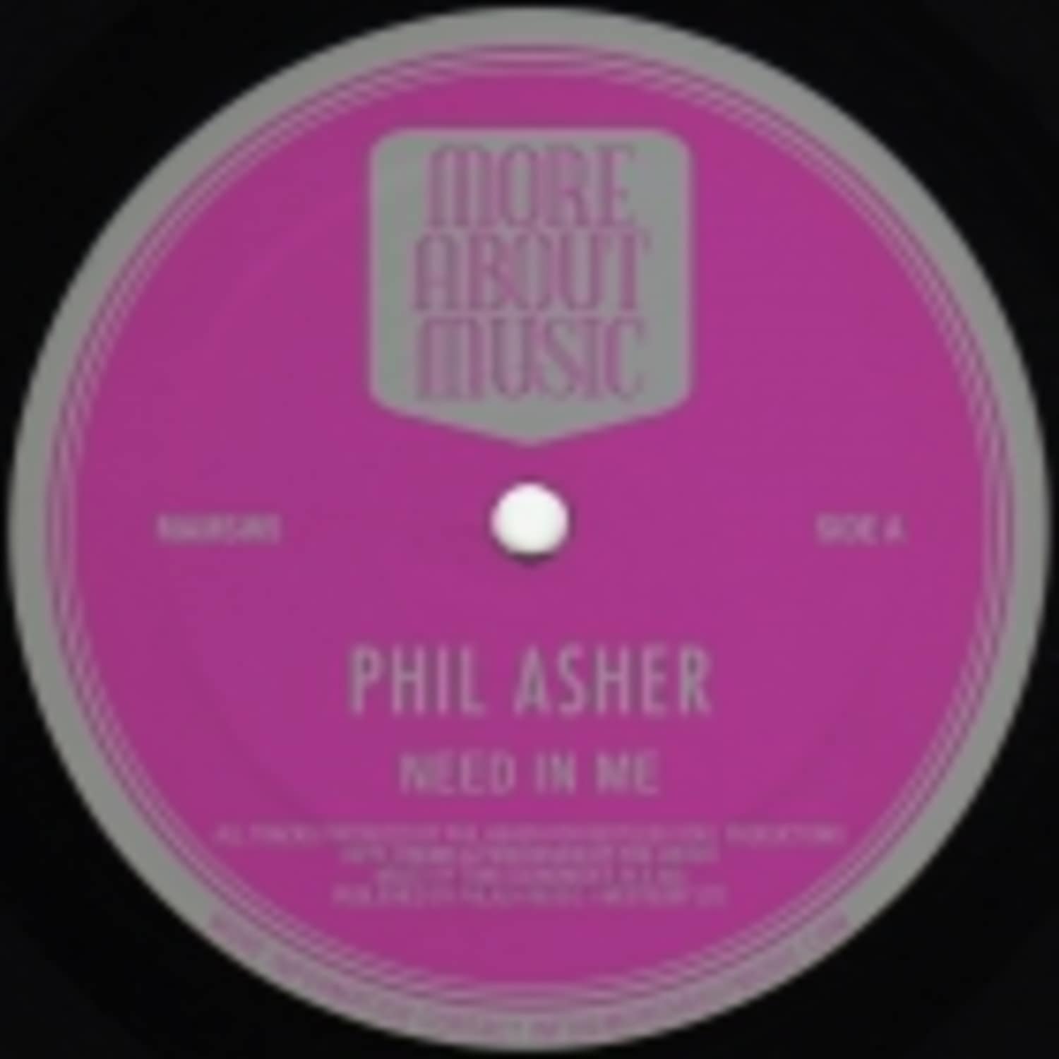 Phil Asher - NEED IN ME / MADNITE