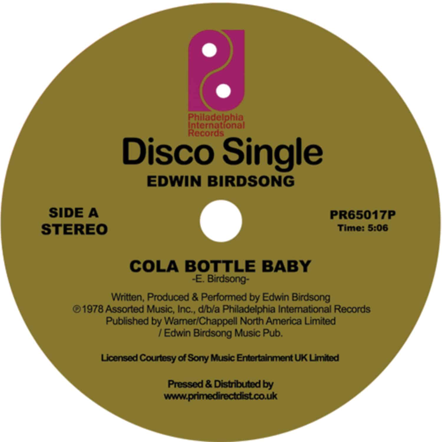 Edwin Birdsong - COLA BOTTLE BABY