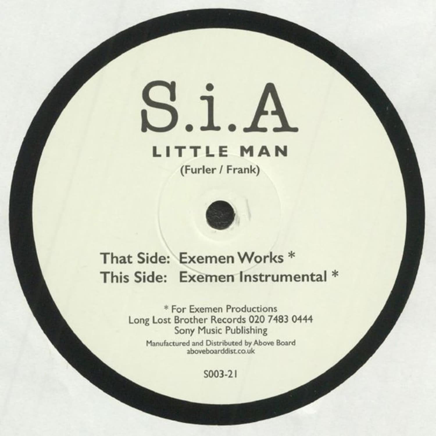 S.i.a - LITTLE MAN