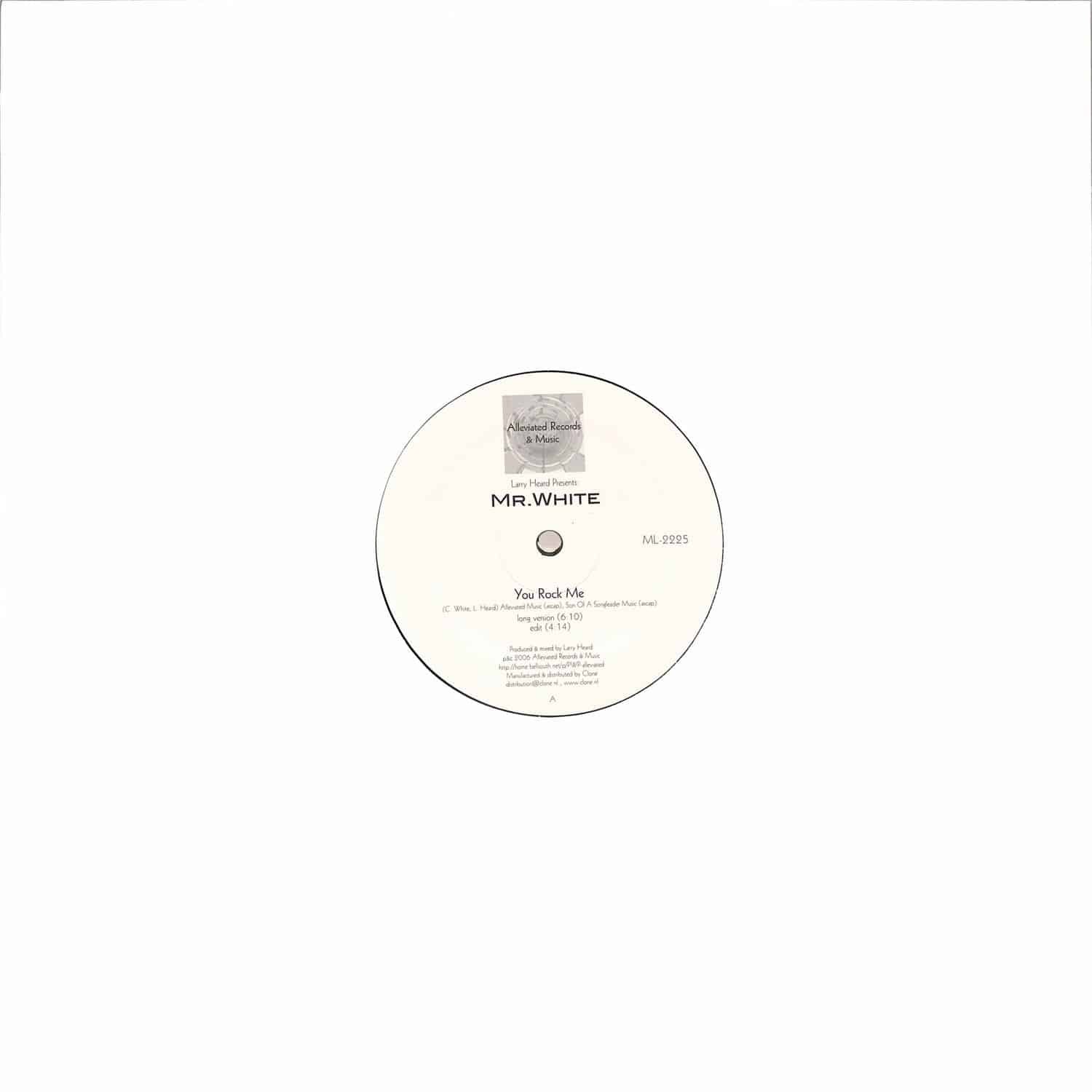 Larry Heard Presents Mr. White - SUN CAN T COMPARE / YOU ROCK ME 