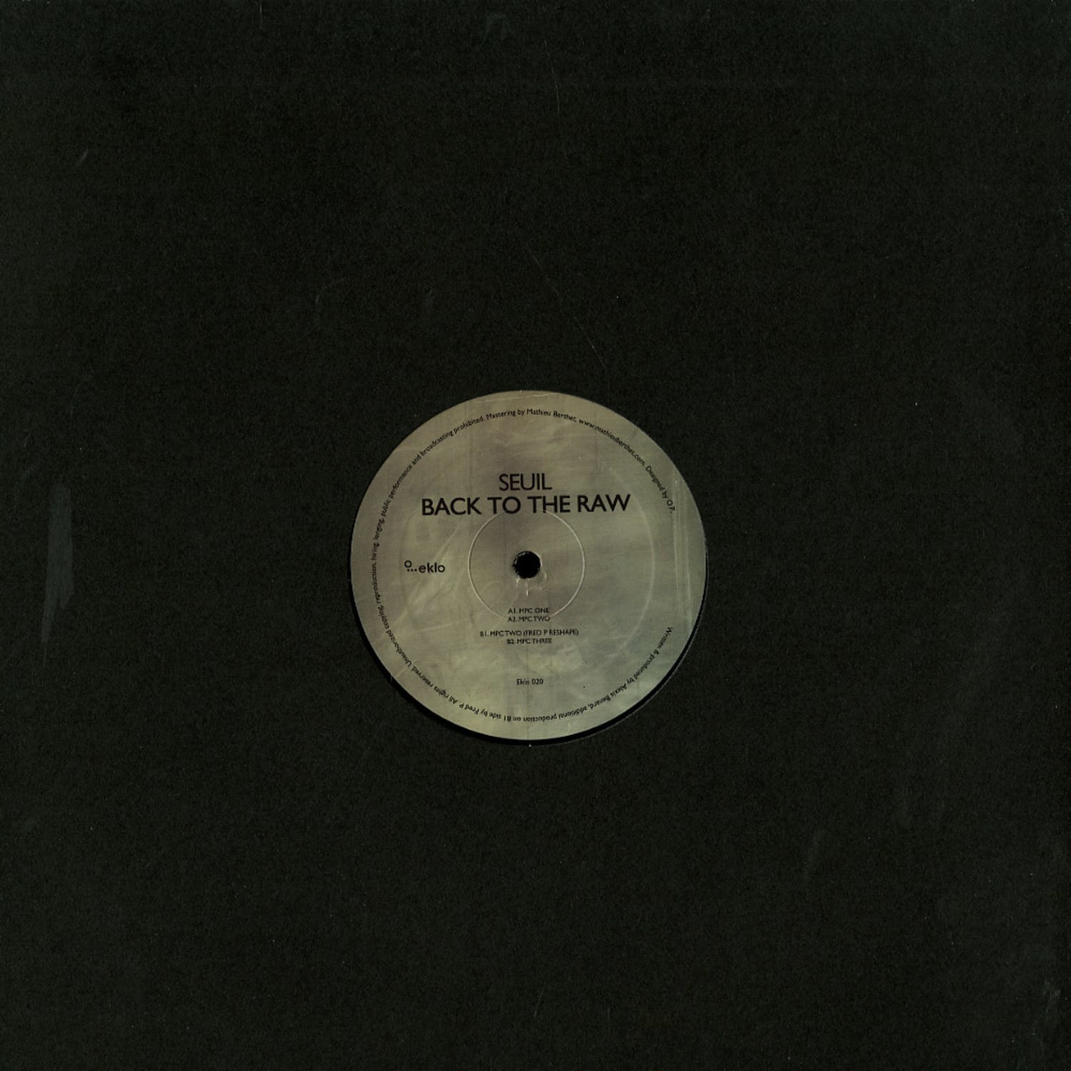 Seuil - BACK TO THE RAW / FRED P. REMIX