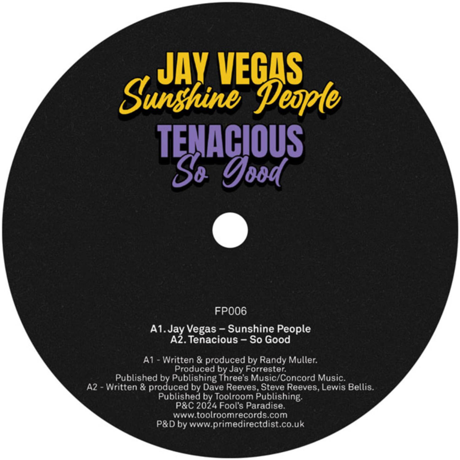 Jay Vegas, Tenacious, Sgt Slick and Tommy Glasses - FOOLS PARADISE SAMPLER VOL. 5