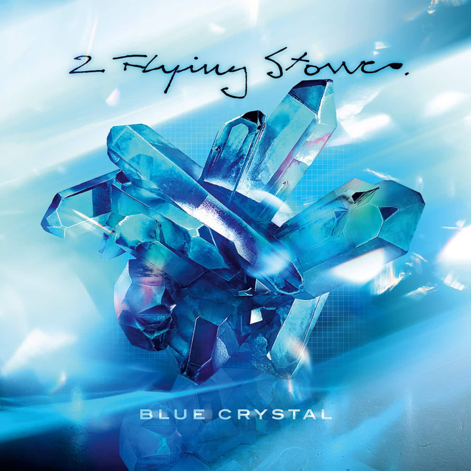 2 Flying Stones - BLUE CRYSTAL 