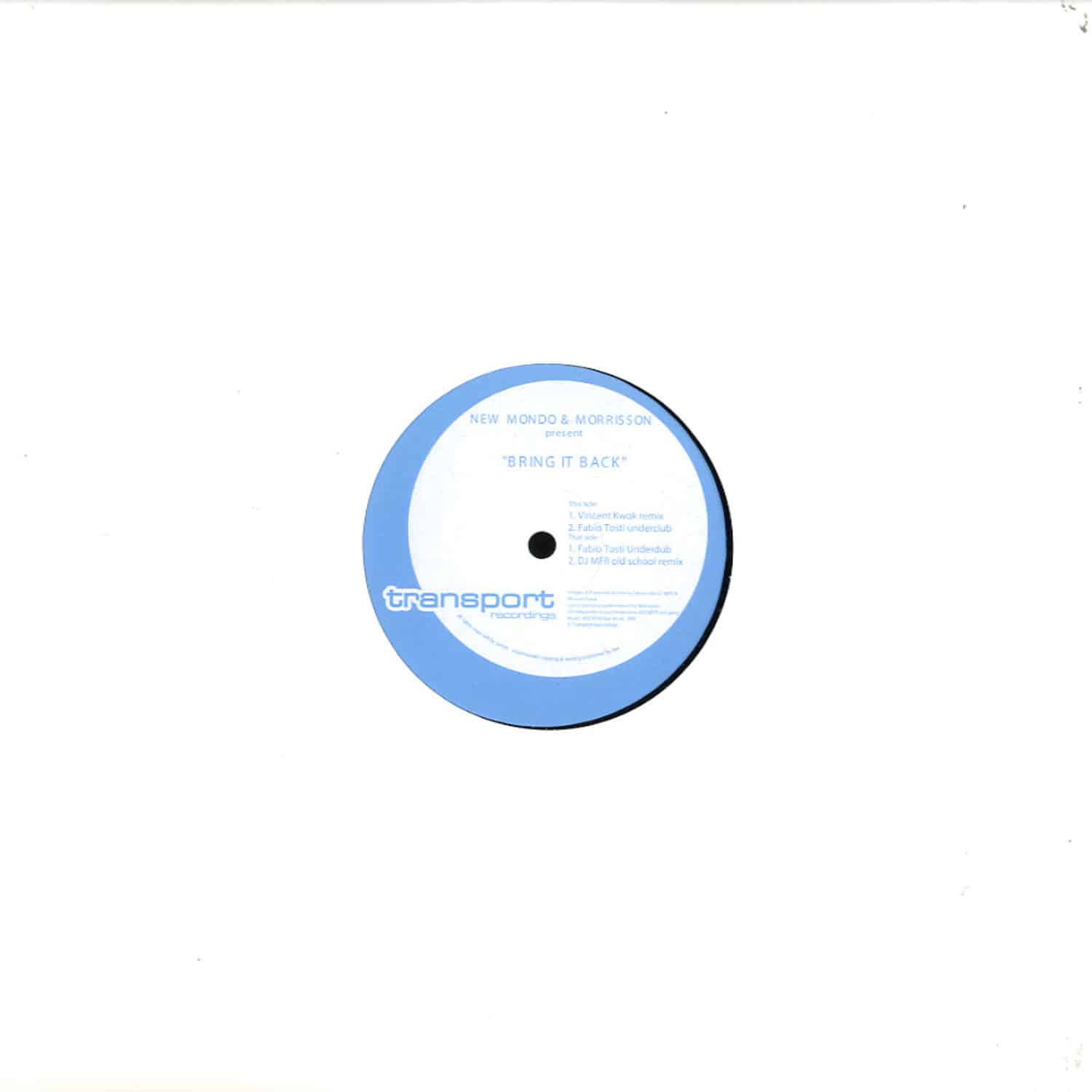New Mondo & Morrisson - BRING IT BACK