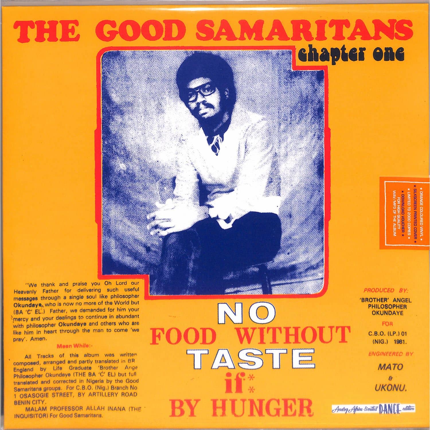 The Good Samaritans - NO FOOD WITHOUT TASTE IF BY HUNGER 