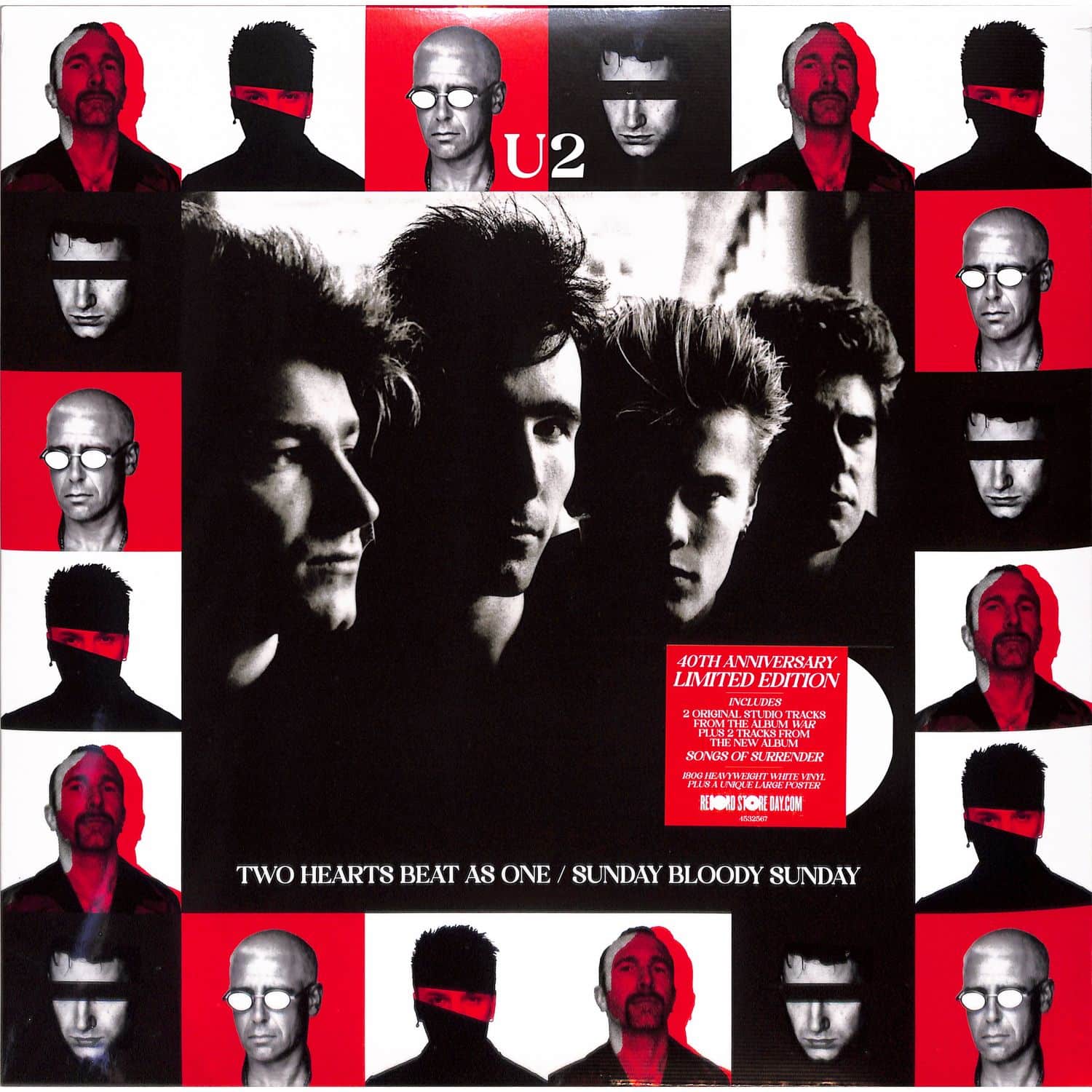 U2 - TWO HEARTS BEAT AS ONE / SUNDAY BLOODY SUNDAY / WAR & SURRENDER MIXES
