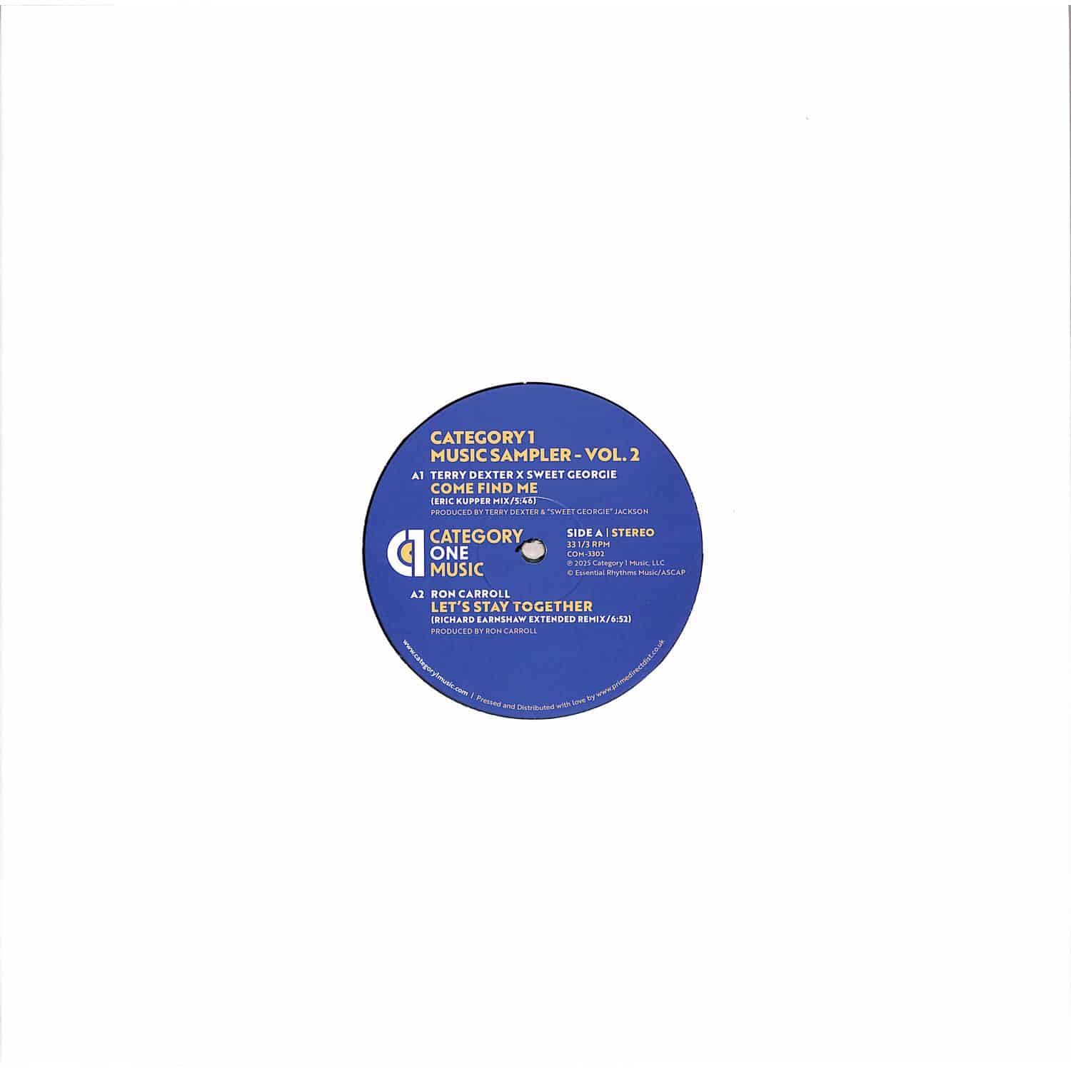 Terry Dexter / Ron Carroll / Ed Ramsey / Eric Kupper - CATEGORY 1 MUSIC SAMPLER - VOL. 2