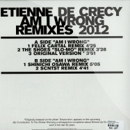 Back View : Etienne De Crecy - AM I WRONG REMIXES 2012 - Pixadelic / PXC008