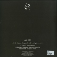 Back View : Zefzeed - SLEEPLESS SLEEP (U-MORE REMIX) - Anbu Music / AM003