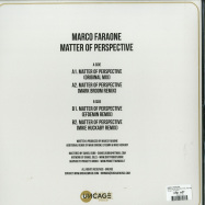 Back View : Marco Faraone - MATTER OF PERSPECTIVE (INC MARK BROOM / EFDEMIN / MIKE HUCKABY REMIXES) - Uncage / UNCAGE011