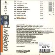 Back View : Example - LAST ONE STANDING (MAXI-CD) - D:Vision / dv722.10CDS