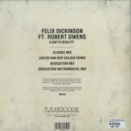 Back View : Felix Dickinson Ft Robert Owens - A DAYS REALITY (JUSTIN VAN DER VOLGEN REMIX) - Futureboogie / FBR039