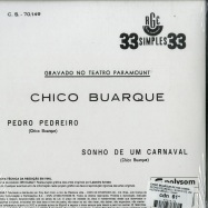 Back View : Chico Buarque De Hollanda - PEDRO PEDREIRO / SONHO DE UM CARNAVAL (7 INCH) - Polysom (Brazil) / 332497