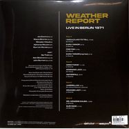 Back View : Weather Report - LIVE IN BERLIN 1971 (2LP) - GAD Records / GAD LP 070 / 27135