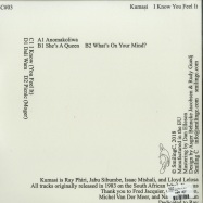 Back View : Kumasi - I KNOW YOU FEEL IT (2LP) - Smiling C / SC 03