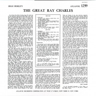 Back View : Ray Charles - THE GREAT RAY CHARLES (MONO) (LP) - Rhino / 8122794453