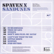 Back View : Richard Spaven & Sandunes - SPAVEN X SANDUNES (LP) - !K7 / K7400LP / 05211751