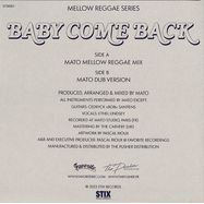 Back View : Mato Feat. Ethel Lindsey - BABY COME BACK (7 INCH) - Stix / STIX061