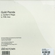 Back View : Gold Panda - QUITTERS RAGA (LTD 7 INCH) - Notown / Notown006