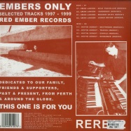 Back View : Ewan Jansen / Justin Zerbst - EMBERS ONLY (SELECTED TRACKS 1997-1999)(2X12 INCH LP) - Red Ember / RERE02