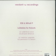 Back View : ESB / MIHAIL PETROVSKI - LULLABIES FOR ROBOTS (180 G VINYL) - Verdant / VR 004