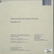 Back View : Johannes Brecht & Christian Prommer - PAGE BLANCHE (12 INCH + MP3) - Diynamic Music / Diynamic109