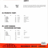 Back View : Sammy Burdson / Klaus Weiss / Larry Robb - DRAMATIC TEMPI / LARRY ROBBINS BACKGROUND (LP) - Be With Records / BEWITH112LP