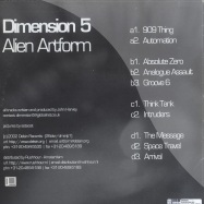 Back View : Dimension 5 - ALIEN ARTFORM (2x12 LP) - Delsin Records / 26DSR / DMS-LP1