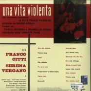 Back View : Pieo Piccioni - UNA VITA VIOLENTA (LTD RED & BLACK 180G LP) - Spettro / SP06